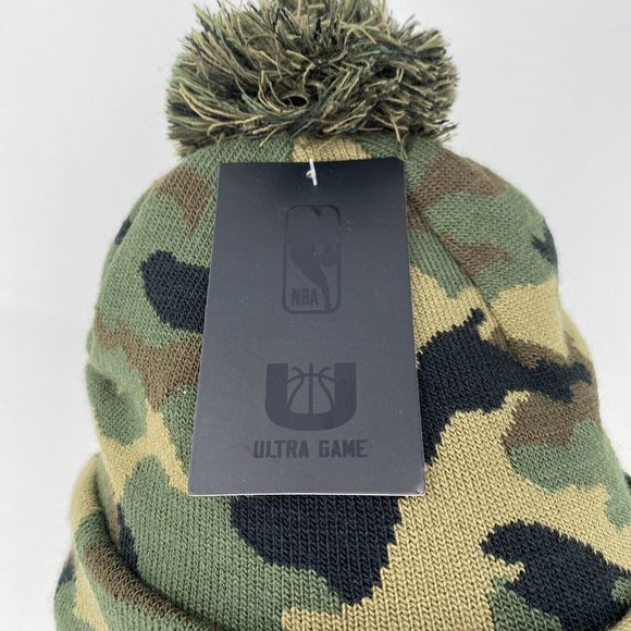 Philadelphia‎ 76ers Camo Beanie Salute Army Hat NBA Basketball Sixers Fleece - Picture 7 of 8